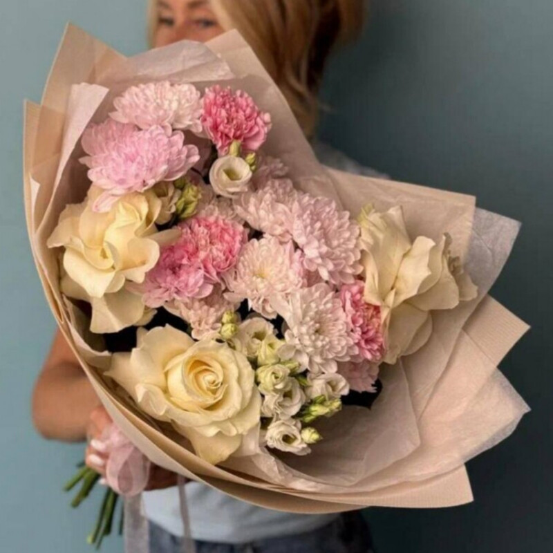 букет с французской розой, стандартный