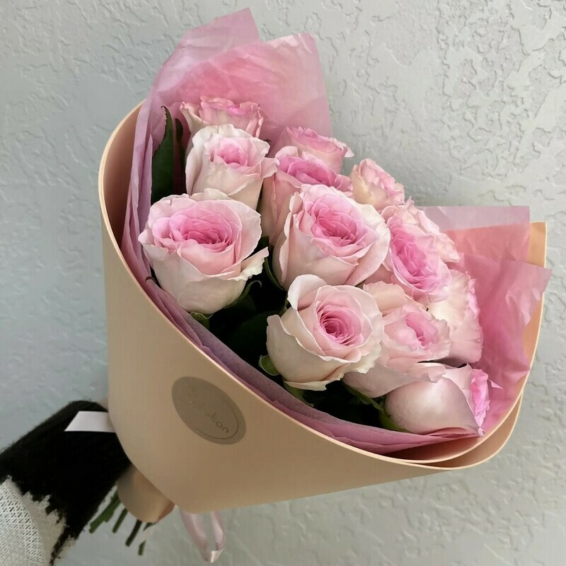 Buket «Rozovaya mechta», buket iz 13 rozovih roz