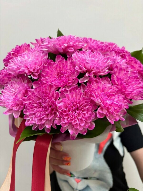 Композиция с розовой хризантемой , стандартный