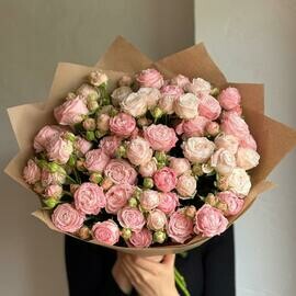 Monobuket iz kustovih roz «Madam Bombastik»