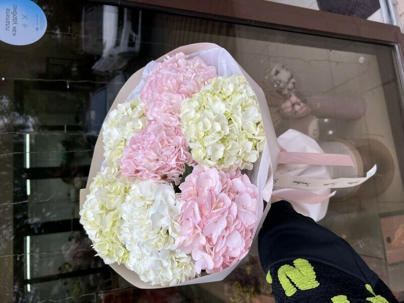 Букет из гортензии, стандартный