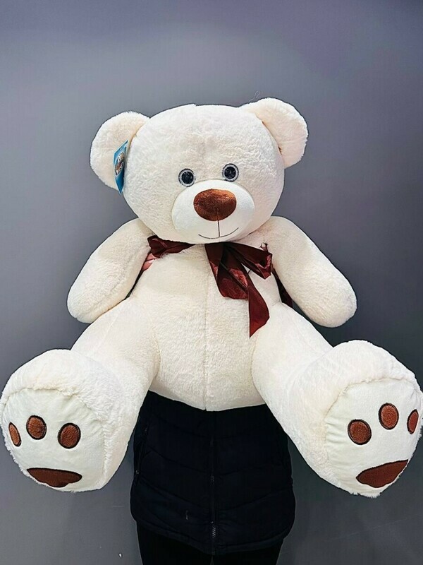 Медведь 110см, плюшевый латте, стандартный