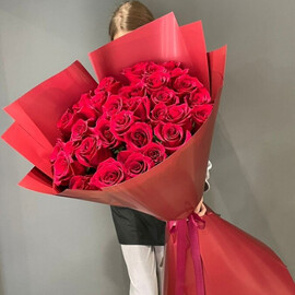 Букет из 25 метровых роз