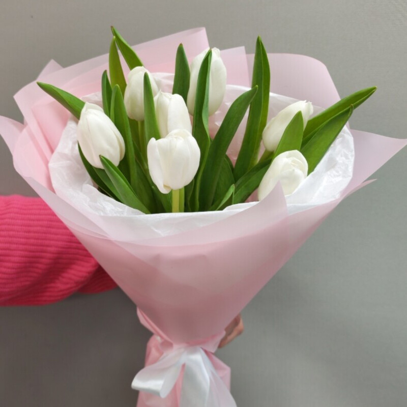 Тюльпаны белые, стандартный