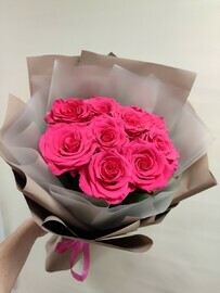 Buket iz rozovih roz Voploshenie mechti