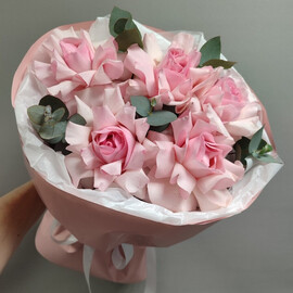 Букет из розовых французских роз