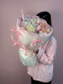 Buket s koloskami i bantikami