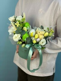 Коробочка на пасху зеленая