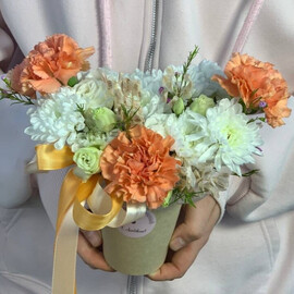 Стакан с диантусами