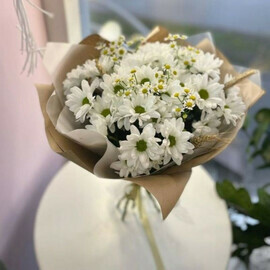 Buket iz hrizantem i matrikarii