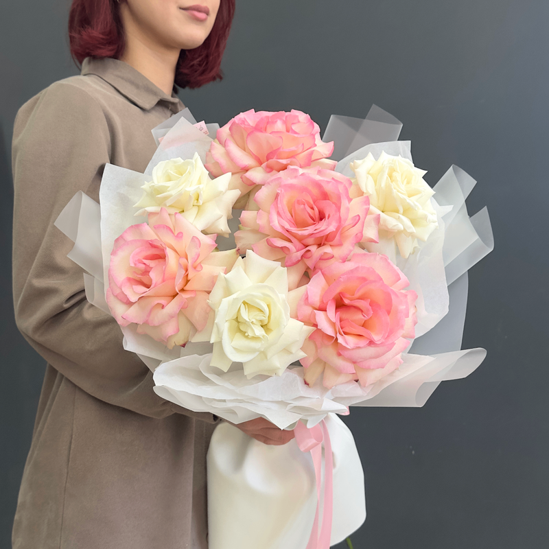 Букет из французских роз 426, стандартный