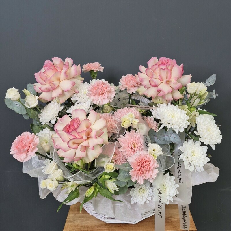 Корзина с цветами 251, стандартный