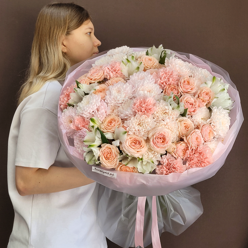 Букет из кустовых роз 418, стандартный