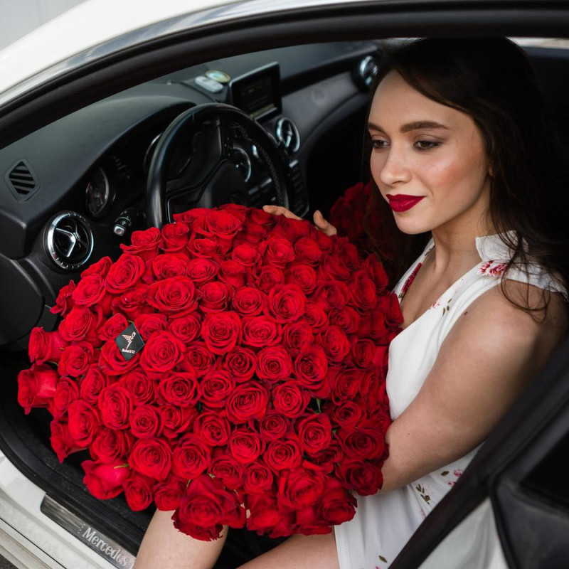 51 красная роза, стандартный