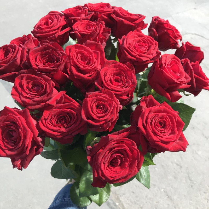 Букет из 21 розы, стандартный