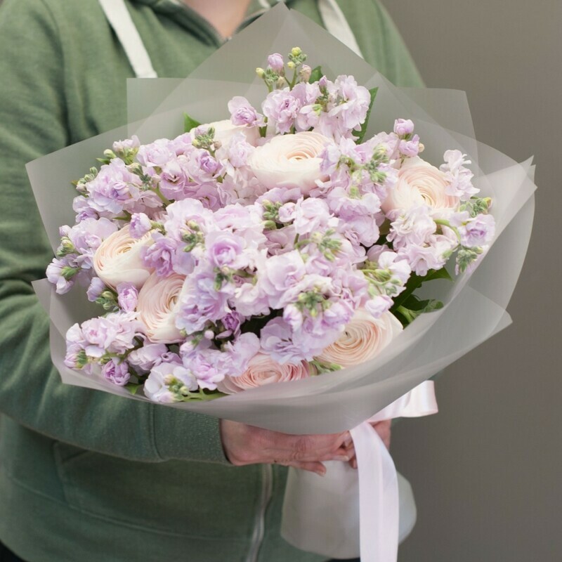Букет цветов "Розовая пастила", стандартный