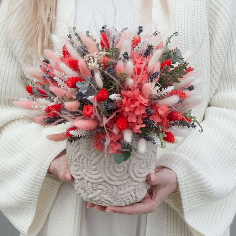 Kompozitciya iz suhotcvetov "Oreo", standart