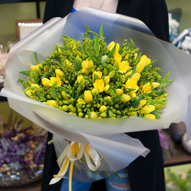 Букет цветов "Медовый лайт"