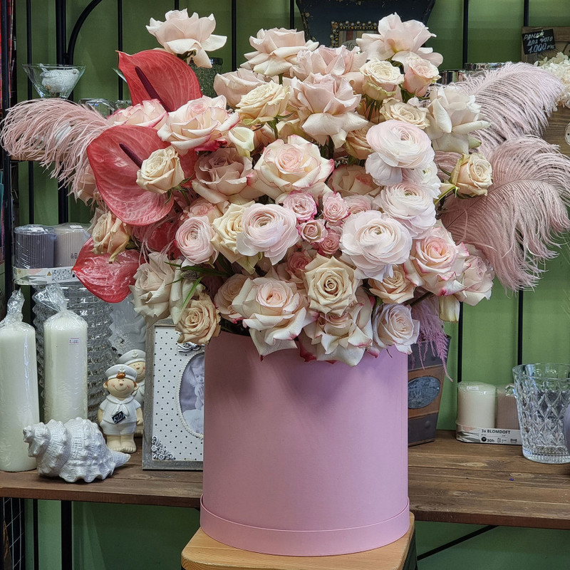 Авторская шляпная коробка "Mona Lisa", стандартный