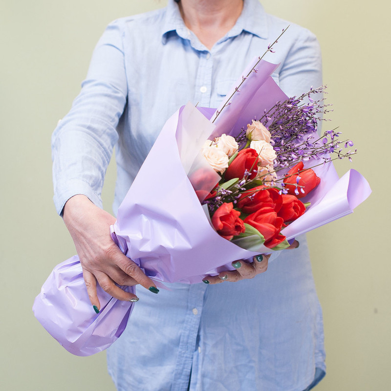 Buket tcvetov "Svezhest_ vesni", standart