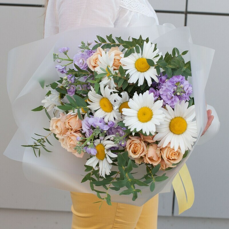 Букет цветов "Лето от кутюр", стандартный