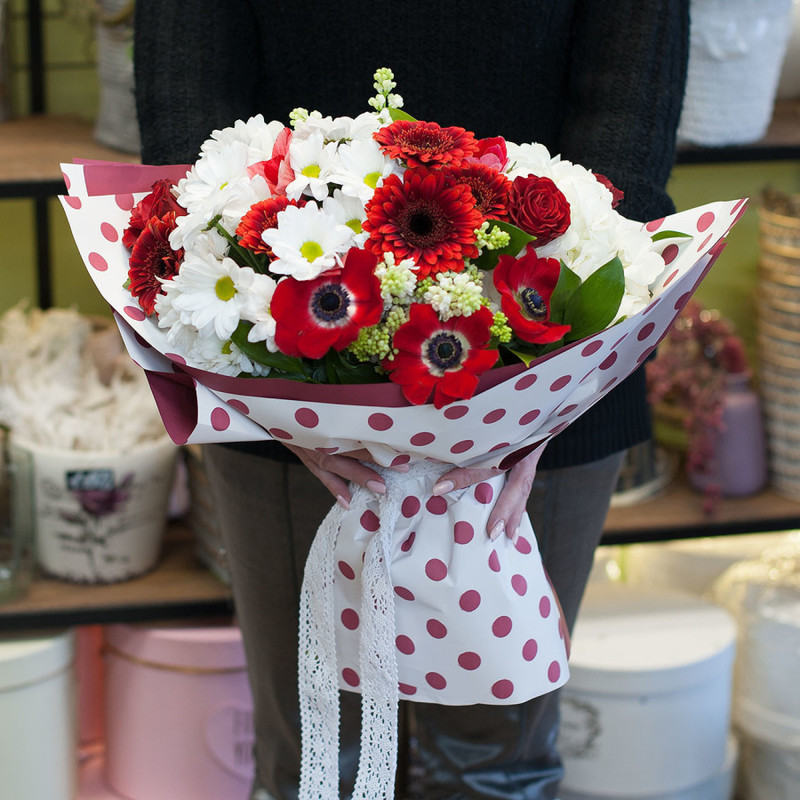 Букет цветов Принцесса на горошине, стандартный