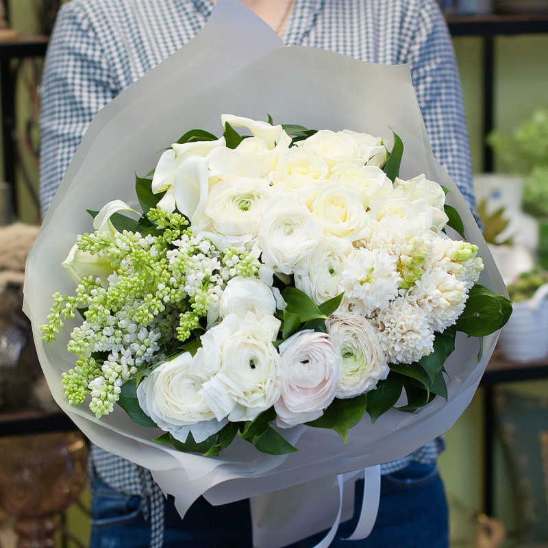 Buket tcvetov "Snezhnaya vesna", standart