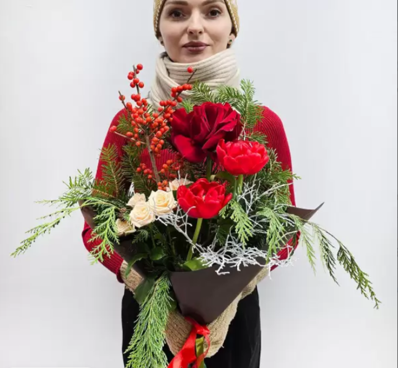 YArkij zimnij podarok s tyul_panami, standart