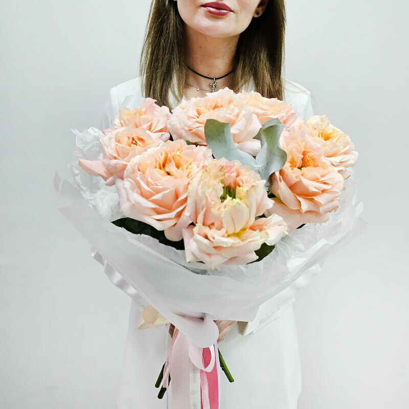 Красивый букет пионовидной розы, красивый букет пионовидной розы