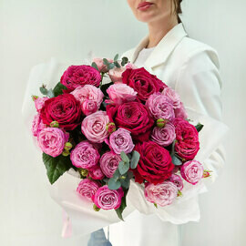 Букет пионовидных роз "Вкус пряности"