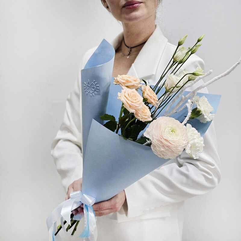 Букет- комплимент Небесная лазурь, стандартный