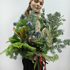 Букет "Зимний - домашний" 