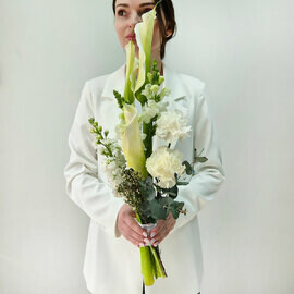 Стильный букет из калл Ласточка моя