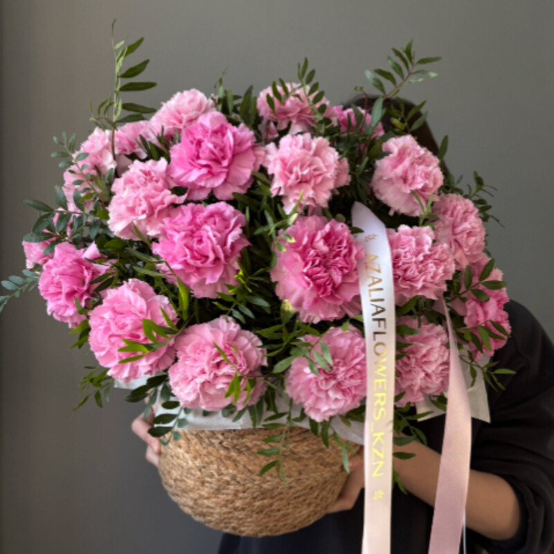 Композиция с диантусами , премиум