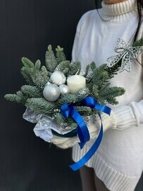 Новогодняя композиция Северное сияние