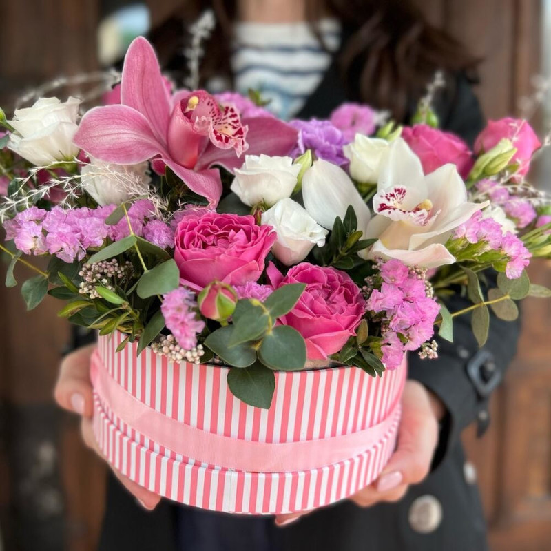 Цветы в коробке Созвездие красоты, стандартный