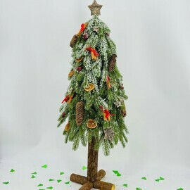 Новогодняя ёлочка из искусственного нобилиса ручной работы 95 см. Ёлка дизайнерская