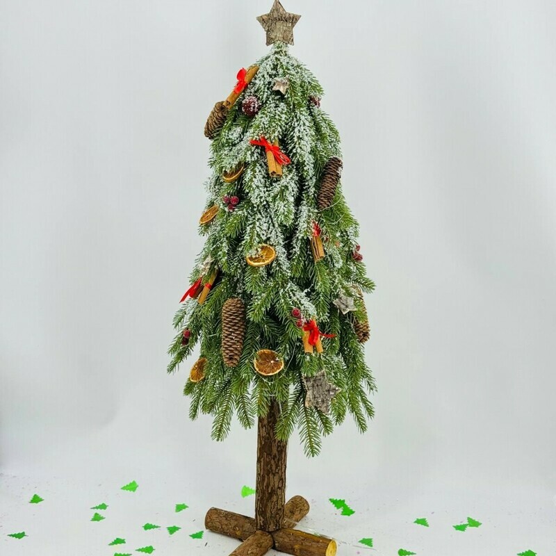 Новогодняя ёлочка из искусственного нобилиса ручной работы 95 см. Ёлка дизайнерская, стандартный