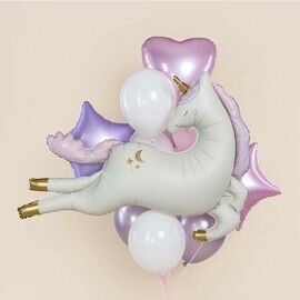 Vozdushnie shari s geliem s edinorogom dlya devochki. Edinorog loshad_ simvol 2026 goda