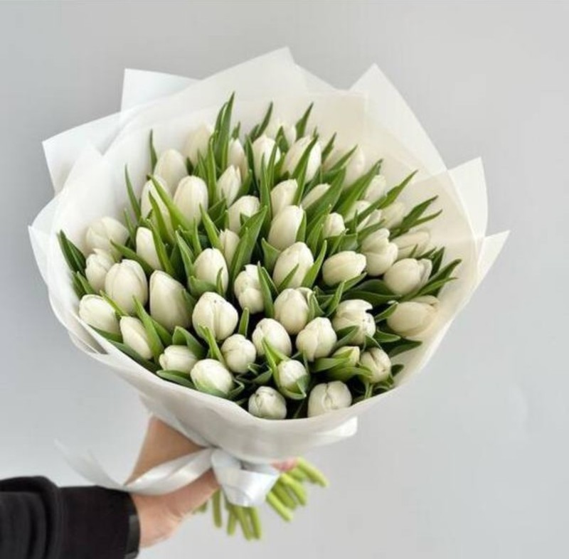 Buket iz 49 belih tyul_panov, standart