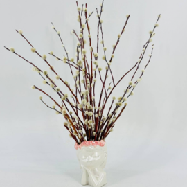 Pashal_naya kompozitciya v vaze ruchnoj rabote devochka angel. ZHivaya verba. Verbnij buket