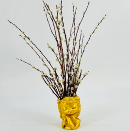 Kompozitciya iz verbi krasnotalka v vaze devochka. ZHivaya verba. Pashal_nij buket