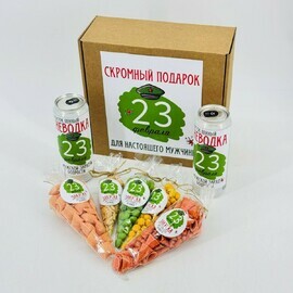 Подарок на 23 февраля для мужчины. Подарочный набор бокс со снеками и пивом