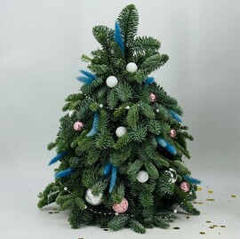 Ёлка новогодняя живая ручной работы из веток датской ели нобилис. Новогодняя ёлочка