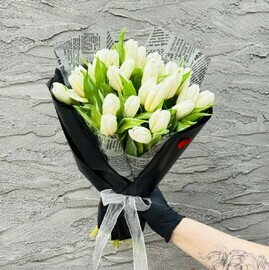 Nezhnie belie tyul_pani 25 sht "Belie podsnezhniki". TCveti premium