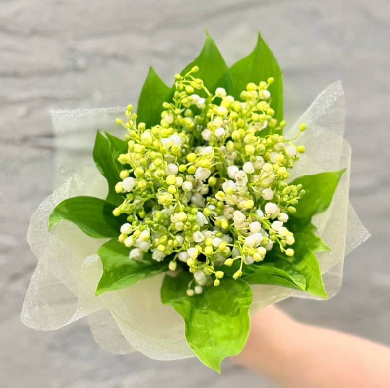 Buket kompliment iz vesennih landishej. Buket dlya devushki, standart