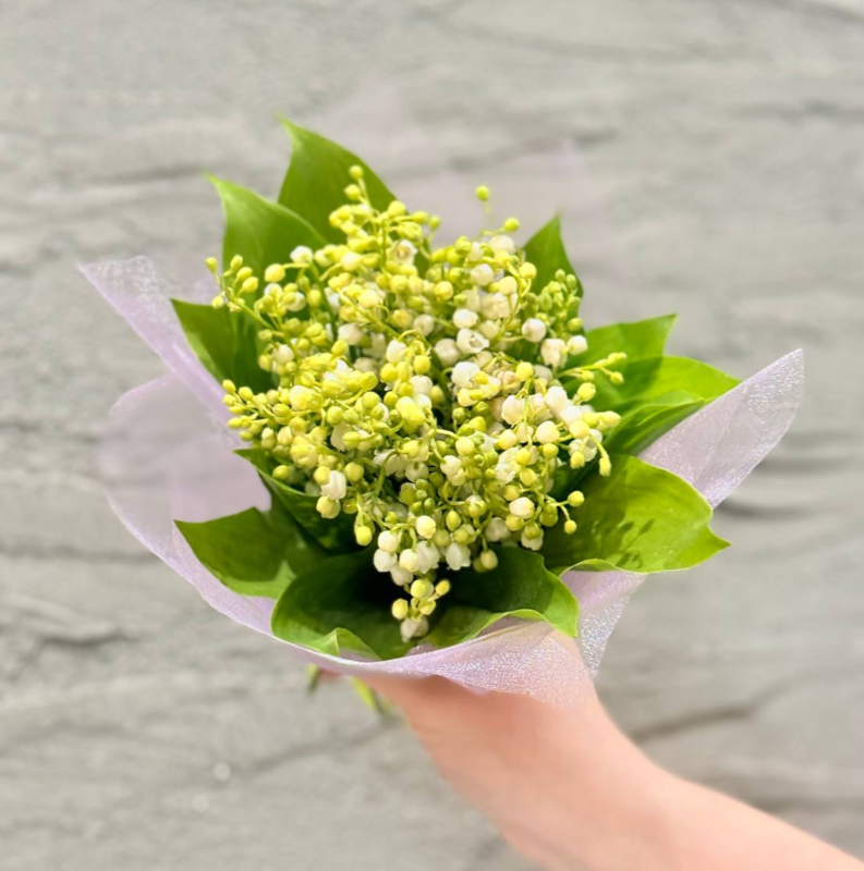 Живые цветы ландыши. Мини букет из ландыше, стандартный