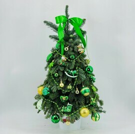 Vintazhnaya yolochka ruchnoj raboti 80 sm iz vetok natural_noj hvoi nobilis v stile SSSR