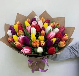 Тюльпаны микс премиум 43 шт