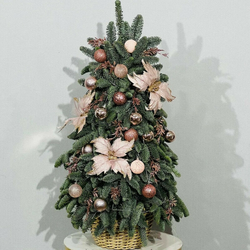 Елка ручной работы из натурального нобилиса 110 см, стандартный